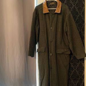 Vintage Eddie Bauer wool trench coat